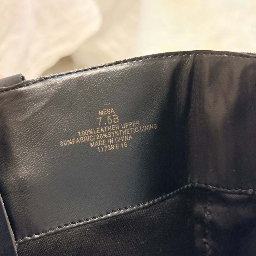 Lauren Ralph Lauren Mesa Black Leather Equestrian Riding Boots - Picture 3 of 7